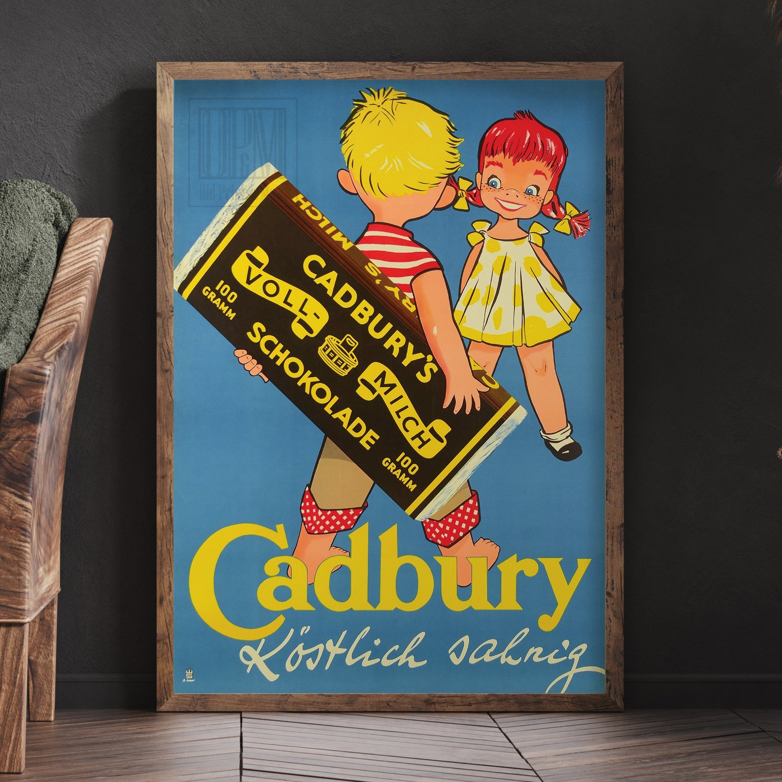 Cadbury - Köstlich Salzig | Sim | 1956 | Vintage Ads | Wall Art